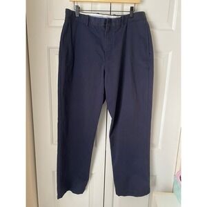 J Crew Essential Relaxed Fit Navy Blue Chino Pants Mens Size 34x31 Casual Preppy